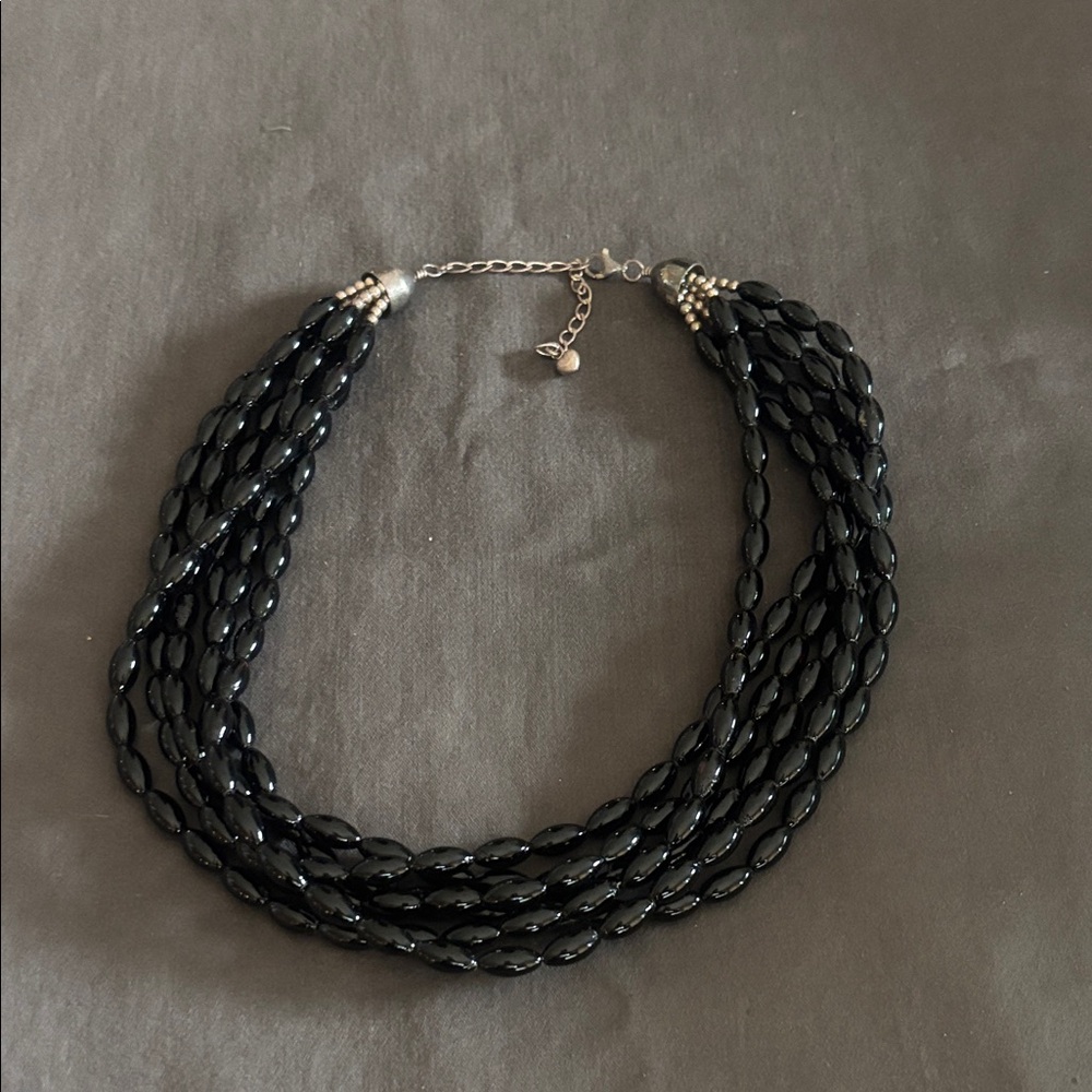 Jay King stone and sterling necklace.